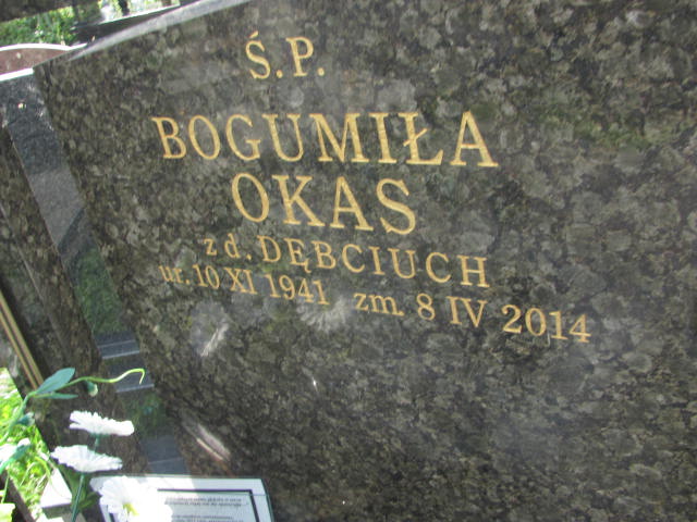 Bogumiła Okas 1941 Kraków-Salwator - Grobonet - Wyszukiwarka osób pochowanych