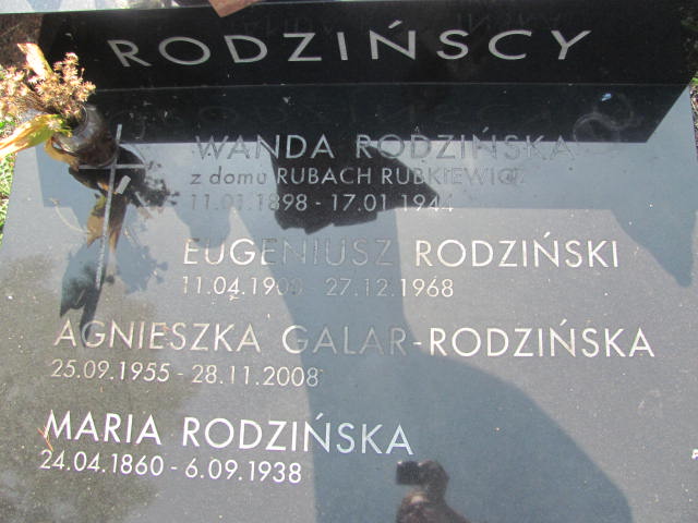 Wanda Rodzińska 1898 Kraków-Salwator - Grobonet - Wyszukiwarka osób pochowanych
