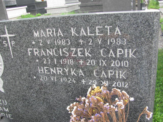 Maria Kaleta 1950 Kraków-Salwator - Grobonet - Wyszukiwarka osób pochowanych