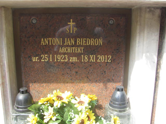 Antoni Jan Biedroń 1923 Kraków-Salwator - Grobonet - Wyszukiwarka osób pochowanych