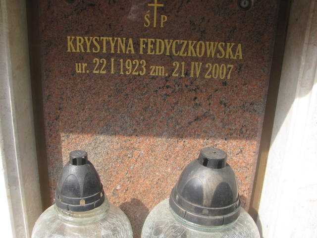 Krystyna Fedyczkowska 1923 Kraków-Salwator - Grobonet - Wyszukiwarka osób pochowanych