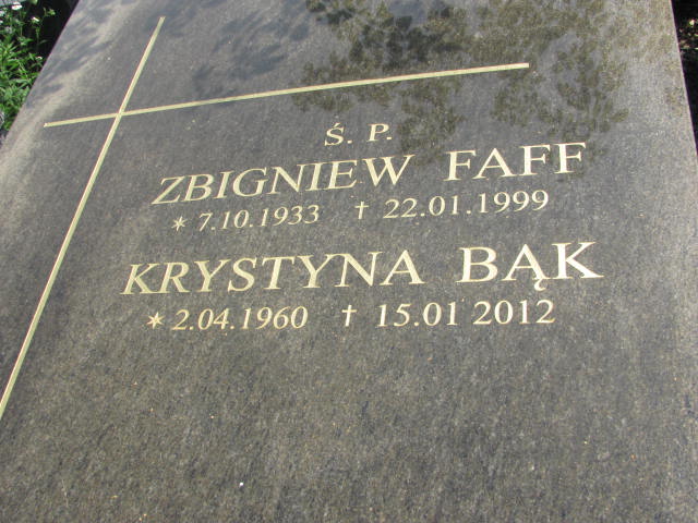 Zbigniew Faff 1933 Kraków-Salwator - Grobonet - Wyszukiwarka osób pochowanych