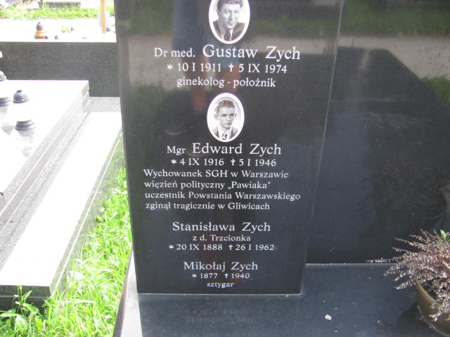 Edward Zych 1916 Kraków-Salwator - Grobonet - Wyszukiwarka osób pochowanych