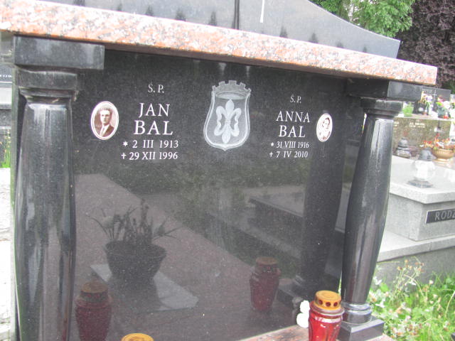 Anna Bal 1916 Kraków-Salwator - Grobonet - Wyszukiwarka osób pochowanych