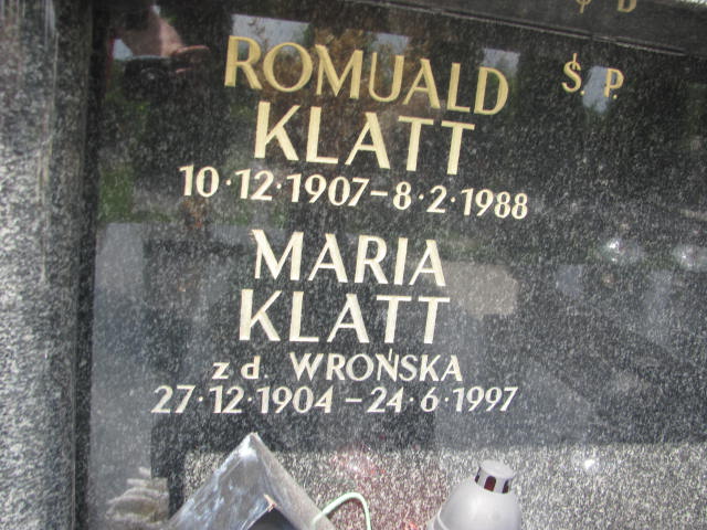 Romuald Klatt 1907 Kraków-Salwator - Grobonet - Wyszukiwarka osób pochowanych