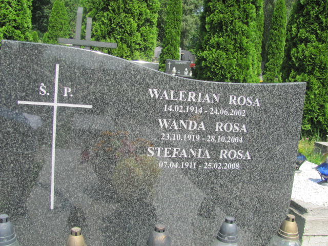 Stefania Rosa 1911 Kraków-Salwator - Grobonet - Wyszukiwarka osób pochowanych