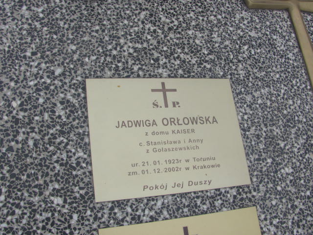 Grażyna Orłowska 1947 Kraków-Salwator - Grobonet - Wyszukiwarka osób pochowanych