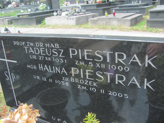 Tadeusz Piestrak 1931 Kraków-Salwator - Grobonet - Wyszukiwarka osób pochowanych