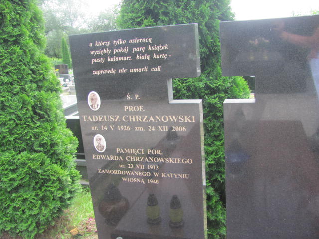 Tadeusz Chrzanowski 1926 Kraków-Salwator - Grobonet - Wyszukiwarka osób pochowanych