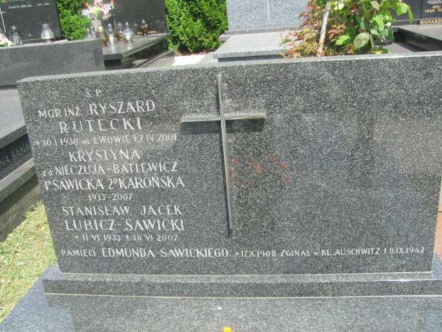 Ryszard Rutecki 1930 Kraków-Salwator - Grobonet - Wyszukiwarka osób pochowanych
