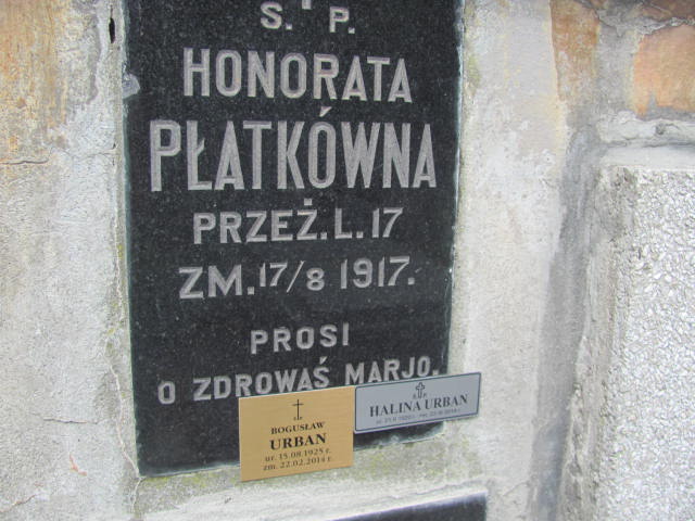 Marja Płatek 1871 Kraków-Salwator - Grobonet - Wyszukiwarka osób pochowanych