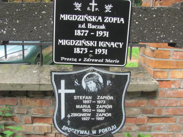 Ignacy Migdziński 1872 Kraków-Salwator - Grobonet - Wyszukiwarka osób pochowanych