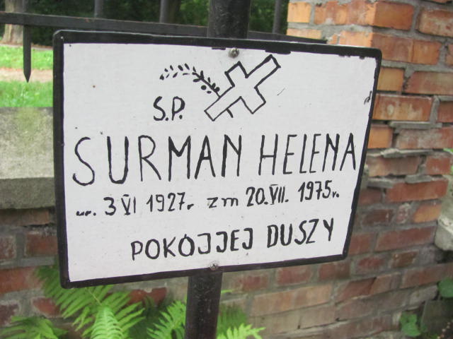 Helena Surman 1927 Kraków-Salwator - Grobonet - Wyszukiwarka osób pochowanych