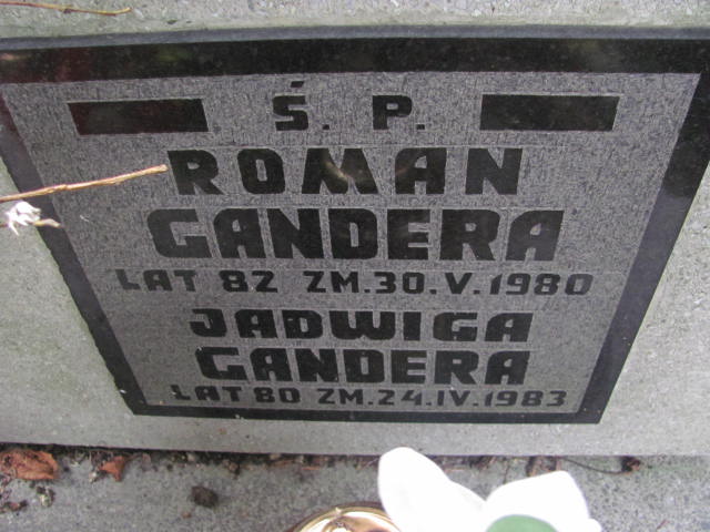 Roman Gandera 1898 Kraków-Salwator - Grobonet - Wyszukiwarka osób pochowanych