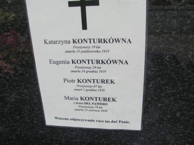 Eugenia Konturkówna Kraków-Salwator - Grobonet - Wyszukiwarka osób pochowanych