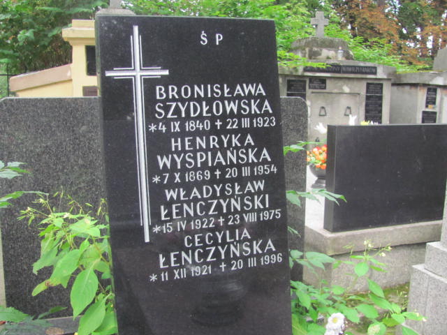 Bronisława Szydłowska 1840 Kraków-Salwator - Grobonet - Wyszukiwarka osób pochowanych