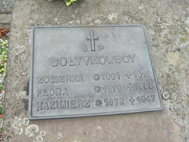 Florentyna Sołtykowska 1877 Kraków-Salwator - Grobonet - Wyszukiwarka osób pochowanych