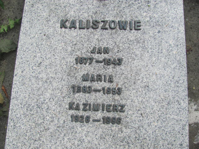 Jan Kalisz 1876 Kraków-Salwator - Grobonet - Wyszukiwarka osób pochowanych