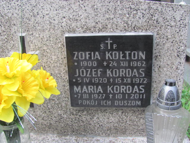 Zofia Kołton 1900 Kraków-Salwator - Grobonet - Wyszukiwarka osób pochowanych