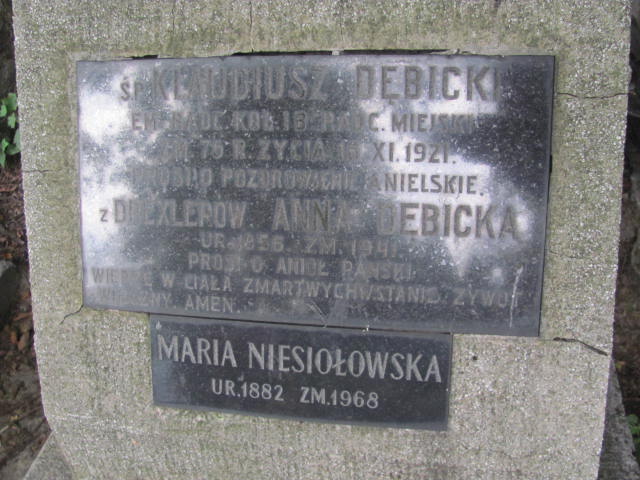 Anna Dębicka 1855 Kraków-Salwator - Grobonet - Wyszukiwarka osób pochowanych