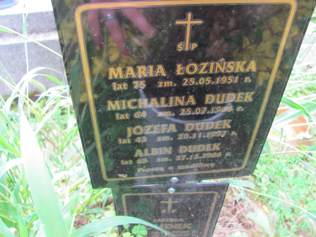 Barbara Dudek 1935 Kraków-Salwator - Grobonet - Wyszukiwarka osób pochowanych