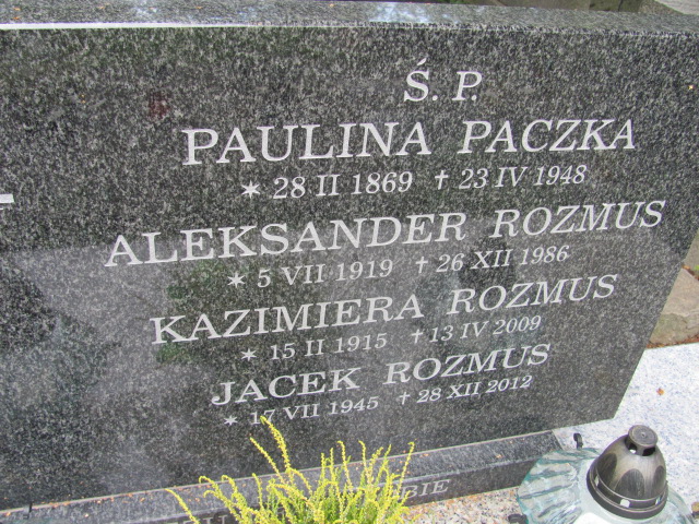 Jacek Rozmus 1945 Kraków-Salwator - Grobonet - Wyszukiwarka osób pochowanych