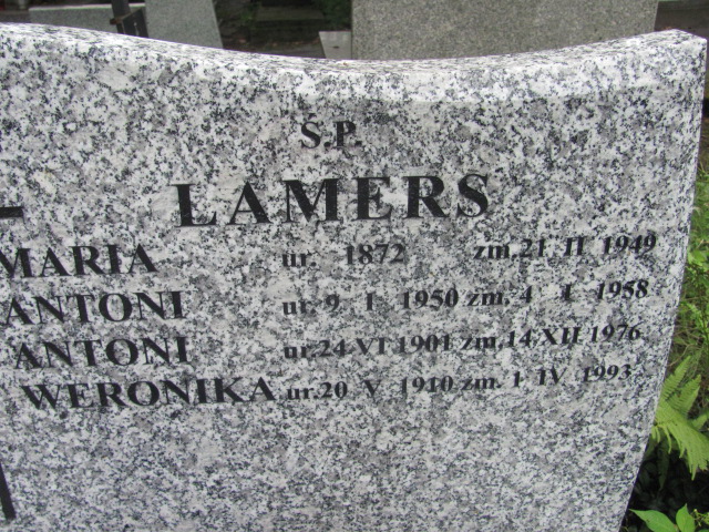  Lamers 1871 Kraków-Salwator - Grobonet - Wyszukiwarka osób pochowanych