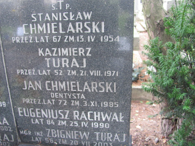 Stanisława Chmielarska 1884 Kraków-Salwator - Grobonet - Wyszukiwarka osób pochowanych