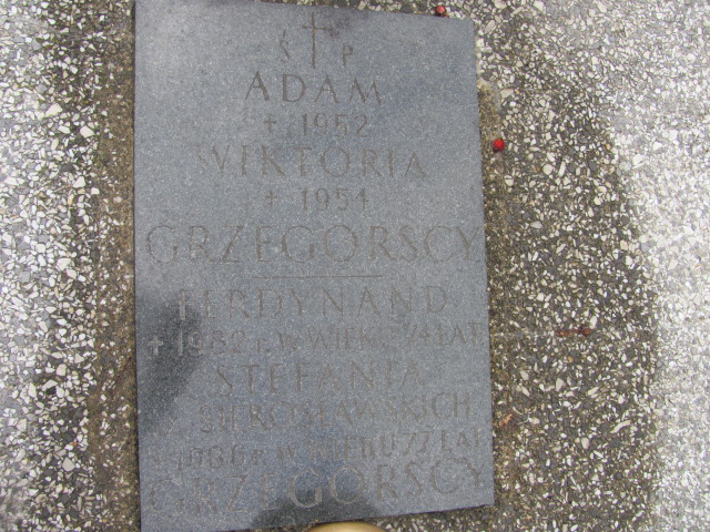 Wiktoria Grzegorska Kraków-Salwator - Grobonet - Wyszukiwarka osób pochowanych