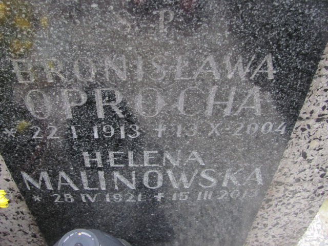 Bronisława Oprocha 1913 Kraków-Salwator - Grobonet - Wyszukiwarka osób pochowanych