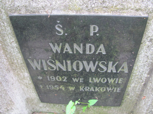 Wanda Wiśniowska 1901 Kraków-Salwator - Grobonet - Wyszukiwarka osób pochowanych