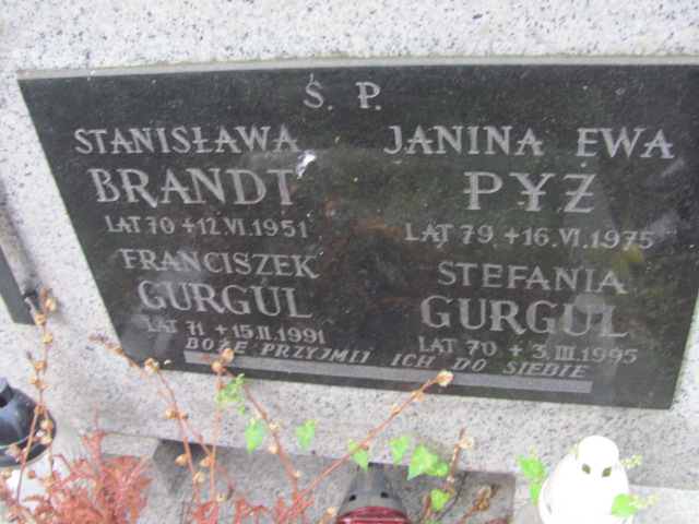 Franciszek Gurgul 1919 Kraków-Salwator - Grobonet - Wyszukiwarka osób pochowanych