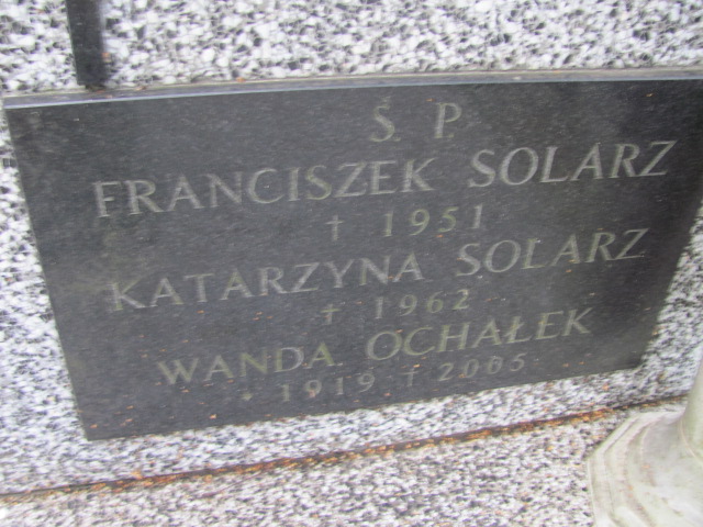 Katarzyna Solarz 1878 Kraków-Salwator - Grobonet - Wyszukiwarka osób pochowanych