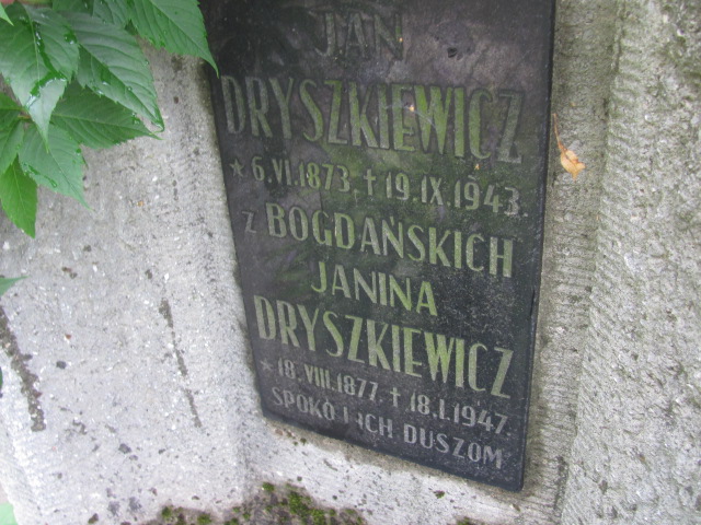 Jan Dryszkiewicz 1873 Kraków-Salwator - Grobonet - Wyszukiwarka osób pochowanych