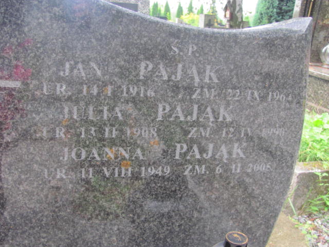 Julia Pająk 1908 Kraków-Salwator - Grobonet - Wyszukiwarka osób pochowanych