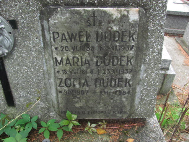 Paweł Dudek 1855 Kraków-Salwator - Grobonet - Wyszukiwarka osób pochowanych