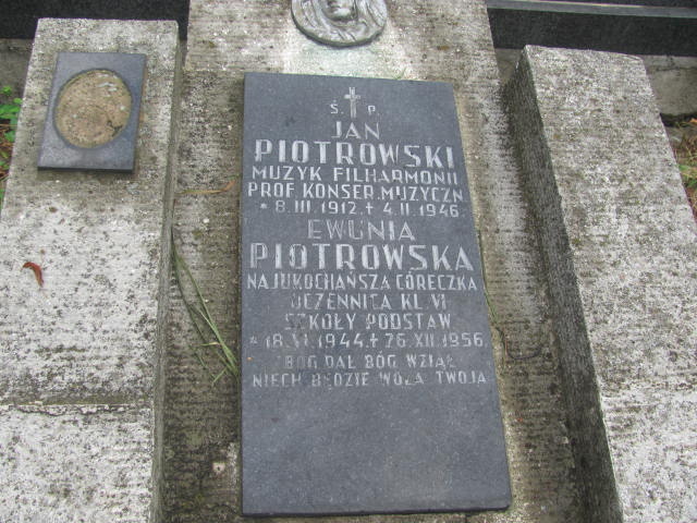 Jan Piotrowski 1912 Kraków-Salwator - Grobonet - Wyszukiwarka osób pochowanych