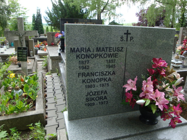 Mateusz Konopek 1857 Kraków-Salwator - Grobonet - Wyszukiwarka osób pochowanych