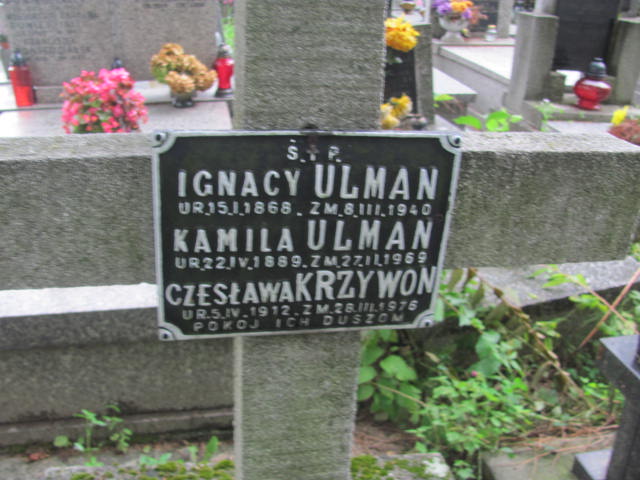 Ignacy Ulman 1868 Kraków-Salwator - Grobonet - Wyszukiwarka osób pochowanych
