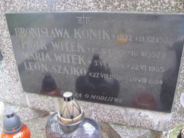Bronisława Konik 1871 Kraków-Salwator - Grobonet - Wyszukiwarka osób pochowanych
