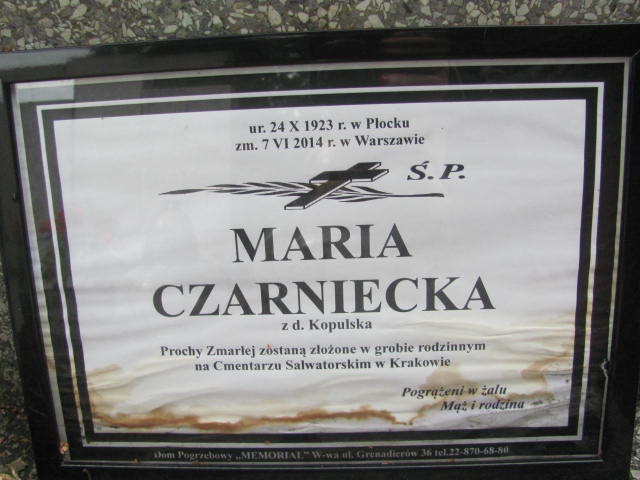 Stefan Czarniecki 1923 Kraków-Salwator - Grobonet - Wyszukiwarka osób pochowanych