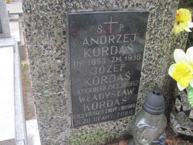 Andrzej Kordaś 1852 Kraków-Salwator - Grobonet - Wyszukiwarka osób pochowanych