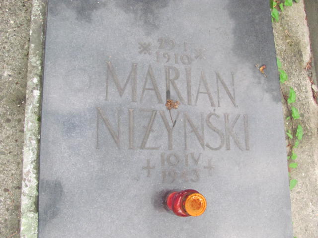 Marian Niżyński 1910 Kraków-Salwator - Grobonet - Wyszukiwarka osób pochowanych