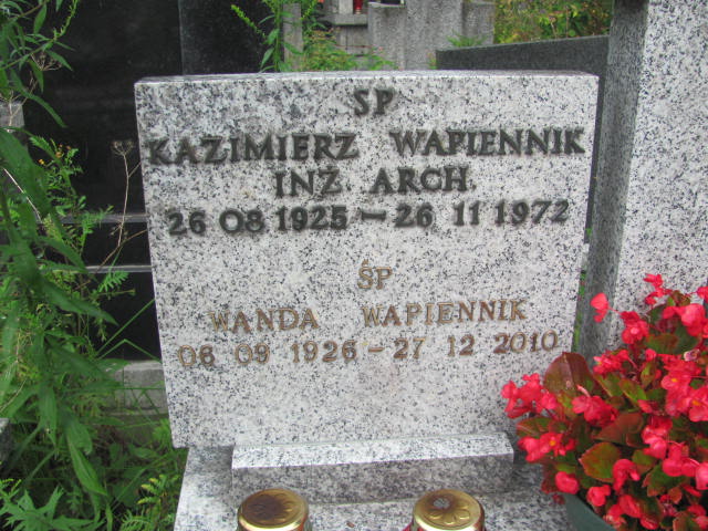 Wanda Wapiennik 1926 Kraków-Salwator - Grobonet - Wyszukiwarka osób pochowanych
