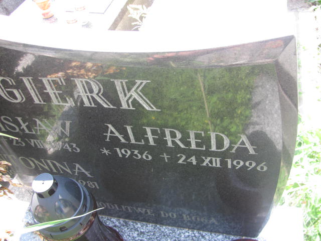 Alfreda Gierk 1936 Kraków-Salwator - Grobonet - Wyszukiwarka osób pochowanych