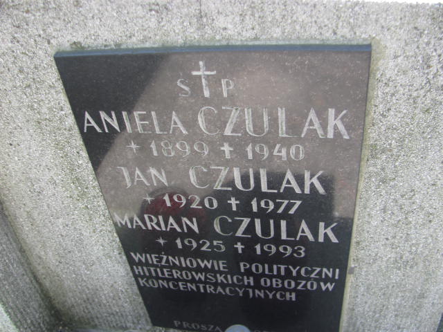 Aniela Czulak 1898 Kraków-Salwator - Grobonet - Wyszukiwarka osób pochowanych