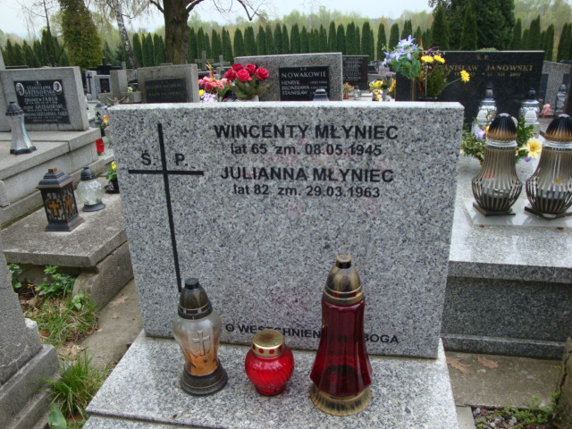 Julianna Młyniec 1881 Kraków-Salwator - Grobonet - Wyszukiwarka osób pochowanych