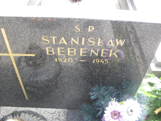 Stanisław Bębenek 1919 Kraków-Salwator - Grobonet - Wyszukiwarka osób pochowanych