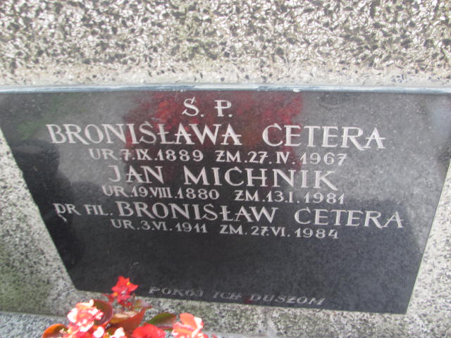 Bronisław Cetera 1911 Kraków-Salwator - Grobonet - Wyszukiwarka osób pochowanych