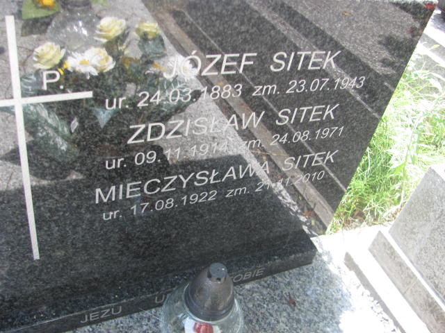 Józef Sitek 1883 Kraków-Salwator - Grobonet - Wyszukiwarka osób pochowanych